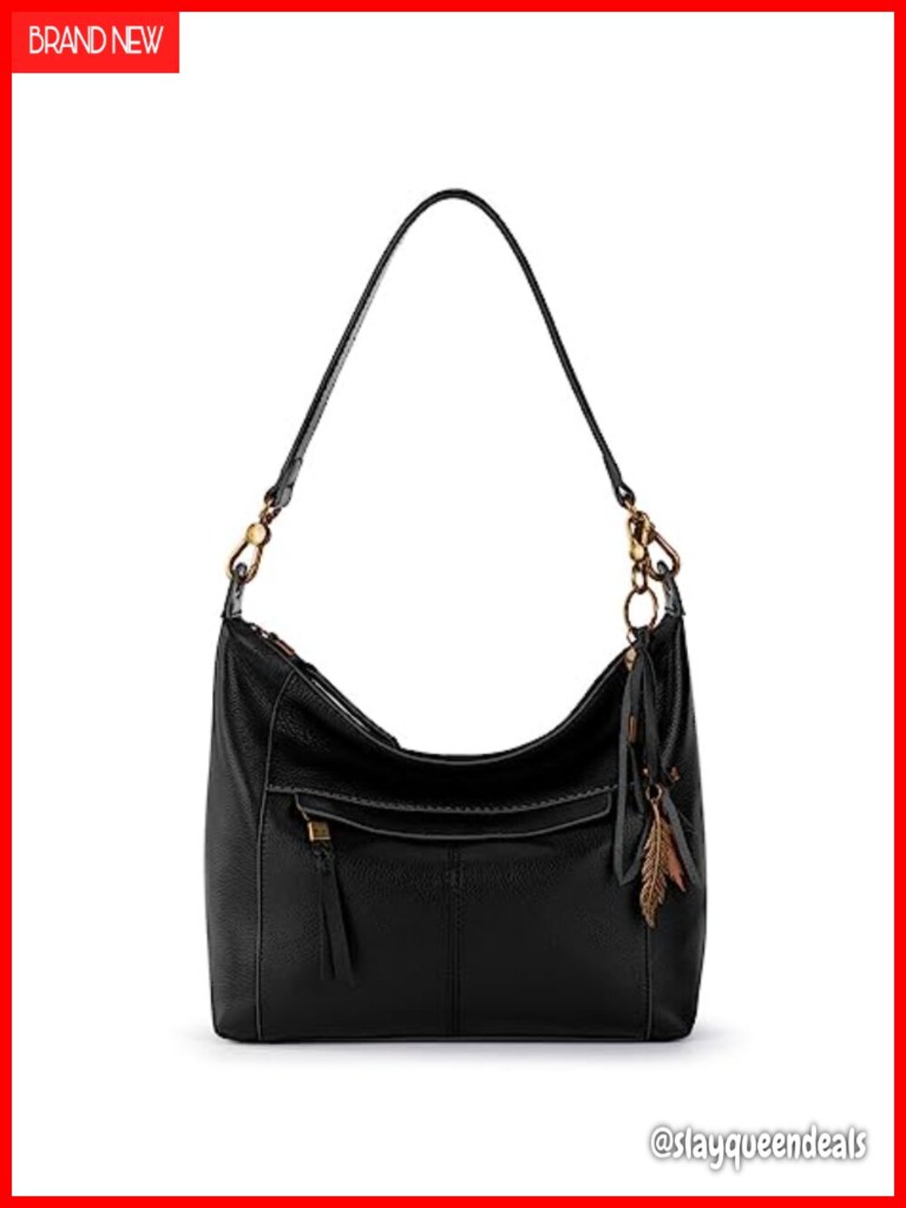 Leather Hobo Shoulder Bag - Spacious Everyday Travel Purse